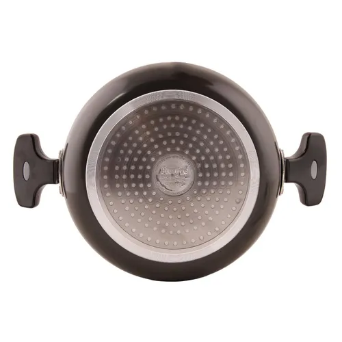 Prestige Hard Anodised Plus Saute Pan with Glass Lid, 24 cm (3.2 L) Black - Alternate View